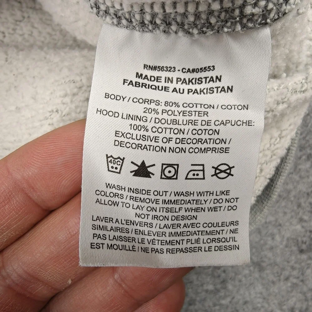 Nike Hoodie Mens Small Gray Fleece Pullover‎ Hooded Lined Pockets Embroidered